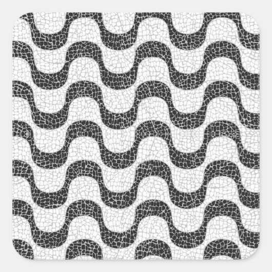 Copacabana Beach Vierkante Sticker (Voorkant)