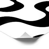 Copacabana / Ipanema - Black and White Perfect Poster (Hoek)