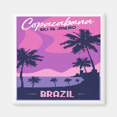 Copacabana Rio De Janeiro Brazil Magnet Magneet (Voorkant)