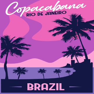 Copacabana Rio De Janeiro Brazil Magnet Magneet