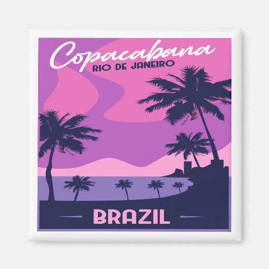 Copacabana Rio De Janeiro Magnet Brésil (Devant)