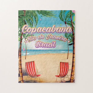 Copacabana, Rio de Janeiro reis strand poster Legpuzzel