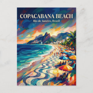 Copacabana-strand Brazilië Briefkaart