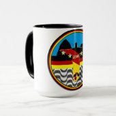 Copacabana Sugar Loaf Christus het achterste Footb Mok (Voorkant links)