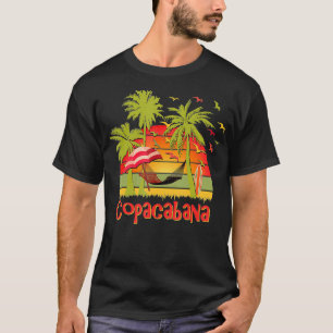 Copacabana Tropische Strand Hangmat Zonsondergang T-shirt