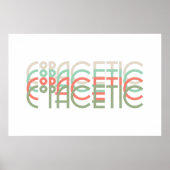 Copacetic Retro 1920s Typografie, Kleuren Poster (Voorkant)