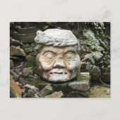 copán rock face briefkaart (Voorkant)