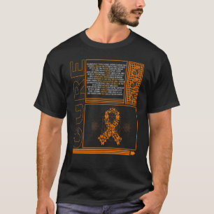 COPD Awareness Cure COPD Oranje Ribbon Butterfly L T-shirt