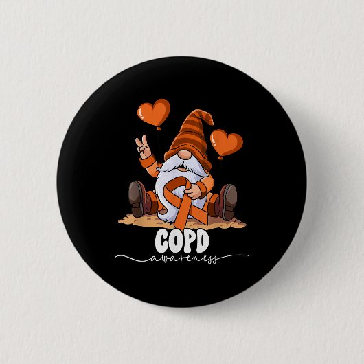 Copd Awareness Ronde Button 5,7 Cm (Voorkant)