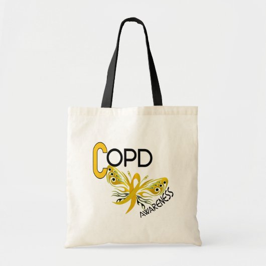 COPD Butterfly 3.1 Bewustheid Tote Bag (Voorkant)