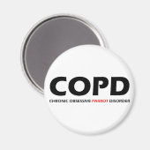 COPD - Chronische Obsessieve Parrot- stoornis Magneet (Voorkant / Achterkant)