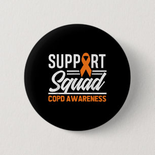 COPD Warrior Support Squad COPD Bewustzijn Ronde Button 5,7 Cm