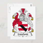 Copeland Family Crest Briefkaart (Voorkant / Achterkant)