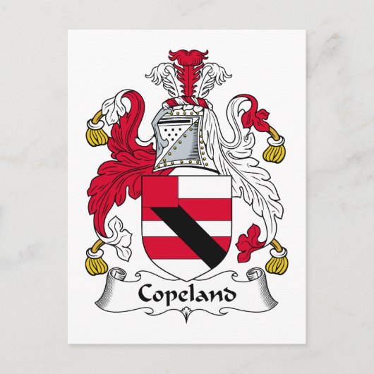 Copeland Family Crest Briefkaart (Voorkant)