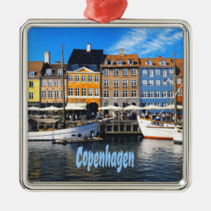 Copenhagen Denmark Capital Homes Nyhavn Metalen Ornament