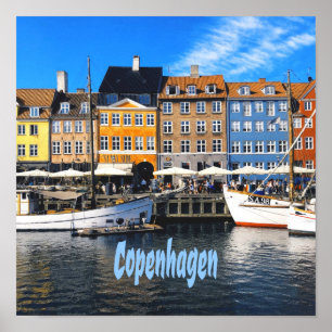 Copenhagen Denmark Capital Homes Nyhavn Poster