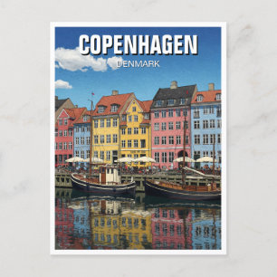 Copenhagen Denmark Travel Briefkaart
