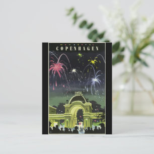 Copenhagen vintage reisposter, briefkaart