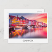 Copenhague, Danemark carte postale voyage (Devant / Derrière)
