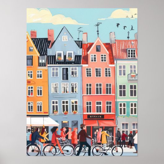 Copenhague Impression Copenhague Illustration Dane (Devant)