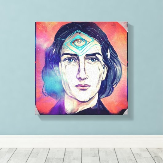 Copernicus a Fire Elf High Weirdness Canvas Afdruk (Insitu (Houten vloer))