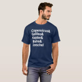 Copernicus & Galileo T-shirt (Voorkant volledig)