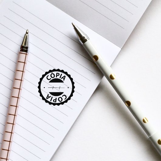 Cópia, Portugese rubberen stempel