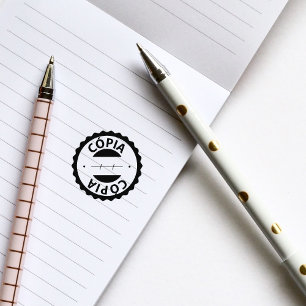 Cópia, Tampon portugais en caoutchouc