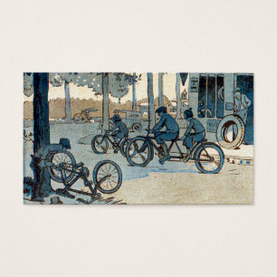 Copie allante à vélo vintage