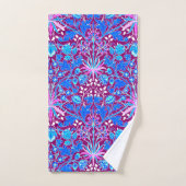 Copie, Aqua et pourpre de jacinthe de William (Serviette à main)