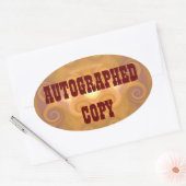 Copie autographiée - Stickers ovale (#7) (Enveloppe)