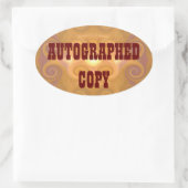 Copie autographiée - Stickers ovale (#7) (Sac)