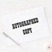 Copie autographiée - Stickers ovale (#9) (Enveloppe)