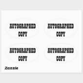 Copie autographiée - Stickers ovale (#9) (Feuille)