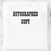 Copie autographiée - Stickers ovale (#9) (Sac)