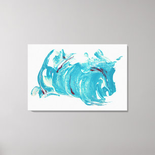 Copie d'art de toile - "courant avec le vent "