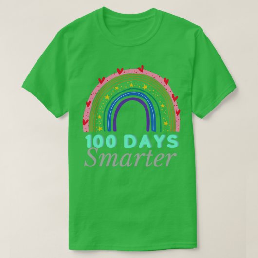 Copie de Copie de 100 Days Smarter T-shirt (Design voorkant)