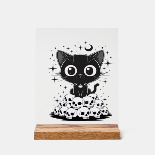 Copie de Crânes de Chat Mignon Créatif Gothique Ch (Recto)