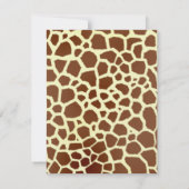 Copie de girafe et invitation rose de fête (Dos)