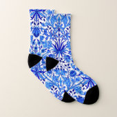 Copie de jacinthe de William Morris, bleu de (Paire)