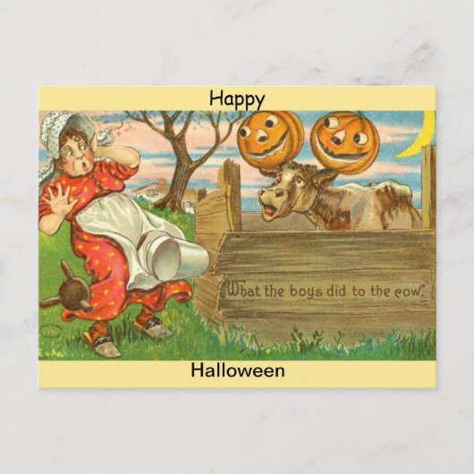 Copie de la carte postale Halloween vintage : Citr (Devant)