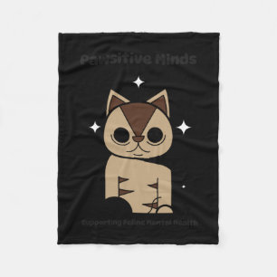Copie de Meow Wellness S Sticker Fleece Deken