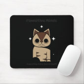 Copie de Meow Wellness S Sticker Muismat (Met muis)