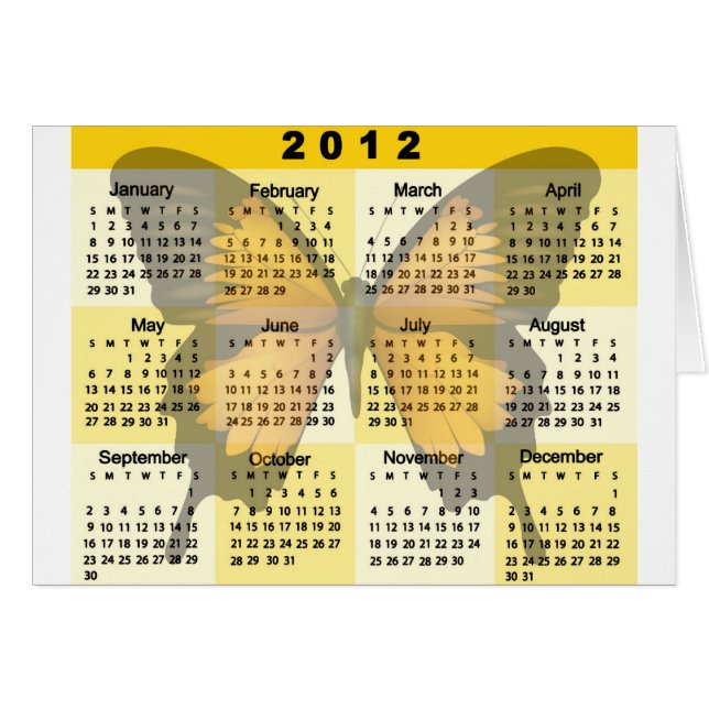 Copie de papillon de 2012 calendriers (Devant horizontal)