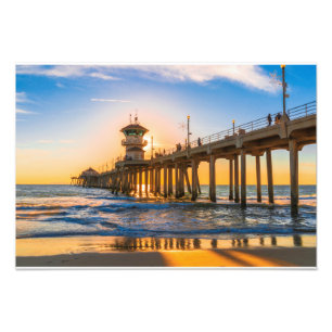 Copie de photo de pilier de Huntington Beach