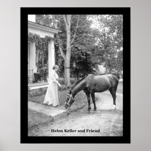 COPIE de POSTER VINTAGE de Hellen Keller