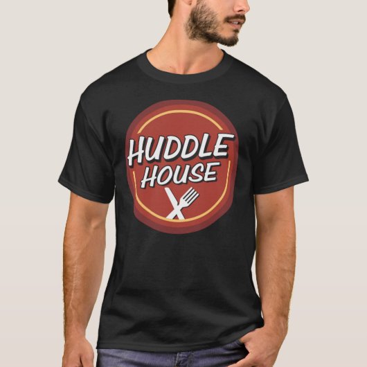 Copie de T-shirt classique de Resto House Huddle (Devant)