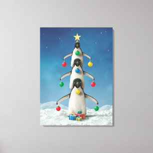 Copie de toile d'arbre de pingouin d'Alan Giana