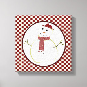 Copie de toile de bonhomme de neige de pays