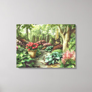 Copie de toile de "jardin de libellule" d'Alan